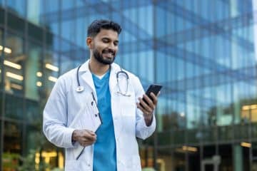 A mobile app for doctors streamlines communication between staff and physicians.